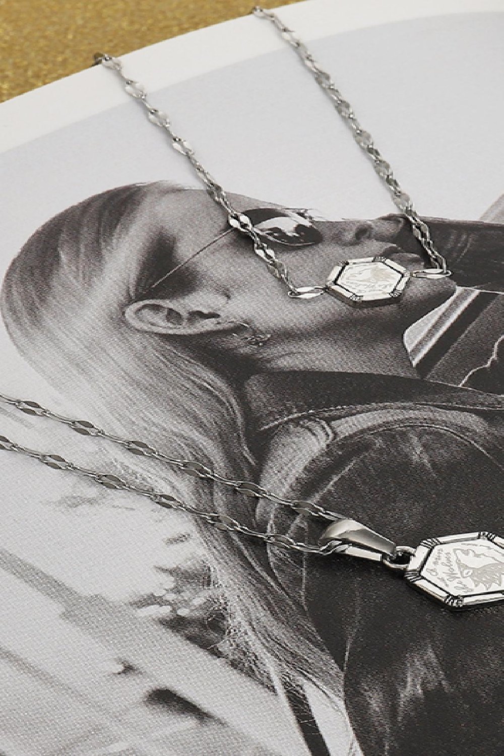 Necklace The Wolf Argenté Acier inoxydable h5Image2